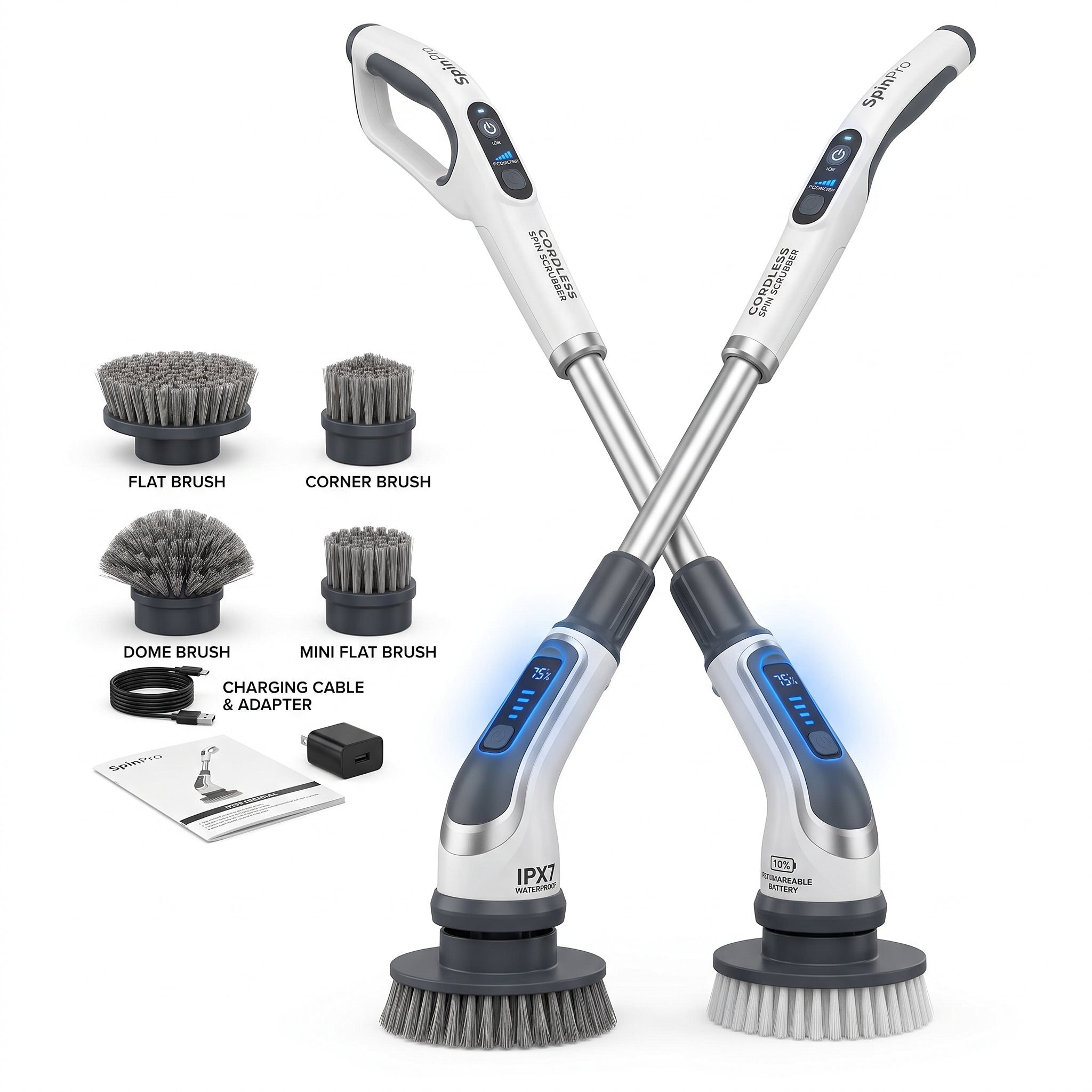 CleanPro Electric Spin Scrubber – Effortless Deep Cleaning Tool for a Fresher Home