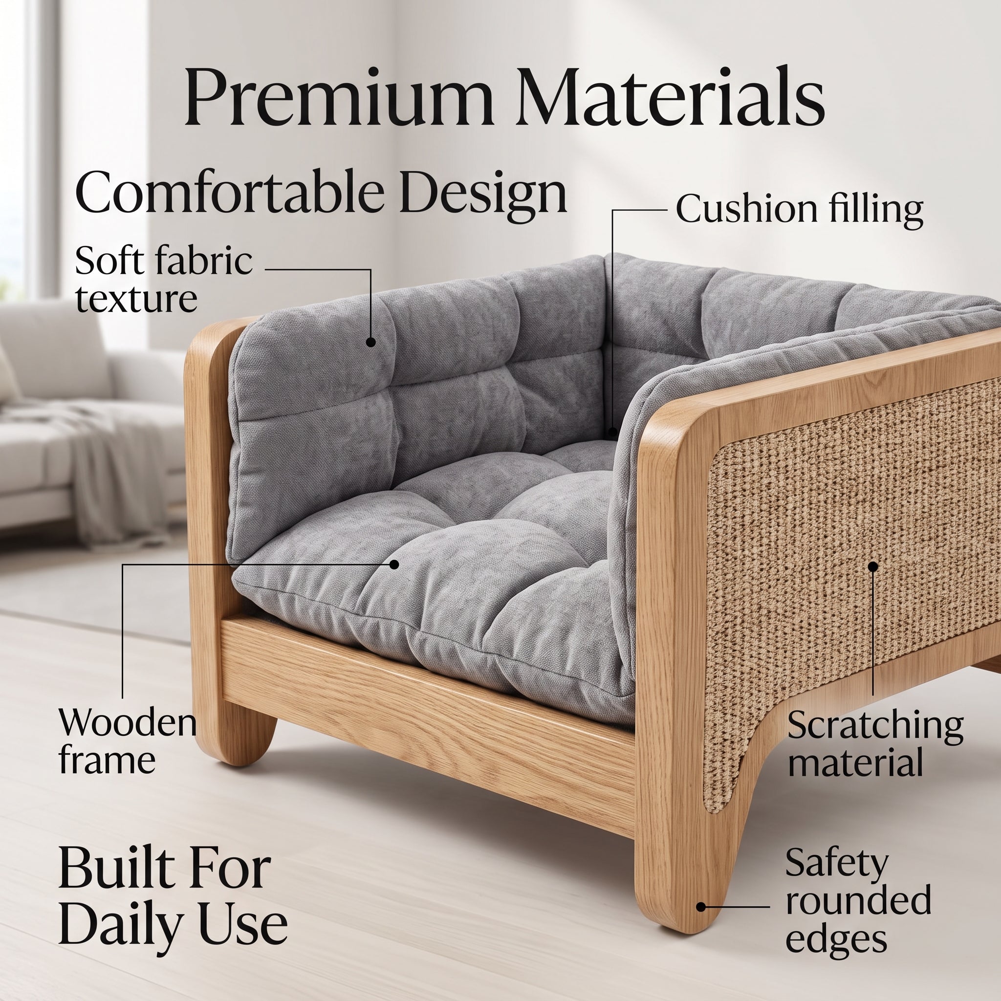 PawLuxe Modern Pet Lounge – Stylish Comfort Furniture Designed for Happy Pets and Beautiful Homes